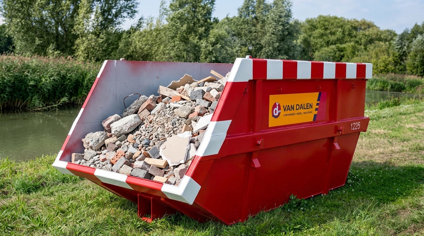 Puincontainer huren: zo bespaar je op je puinafvoer | Van Dalen