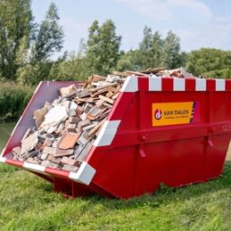 10 kuub bouw- en sloopafval container