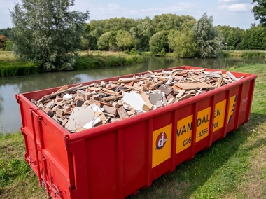 20 kuub bouw- en sloopafval container