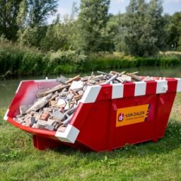 3 kuub bouw- en sloopafvalcontainer