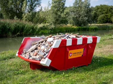 3 kuub bouw- en sloopafvalcontainer