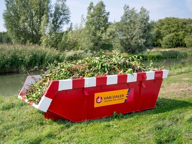 6 kuub groenafval en tuinafval container