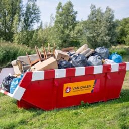 6 kuub grofvuil container