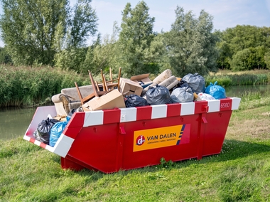 6 kuub grofvuil container