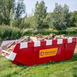 6 kuub houtcontainer