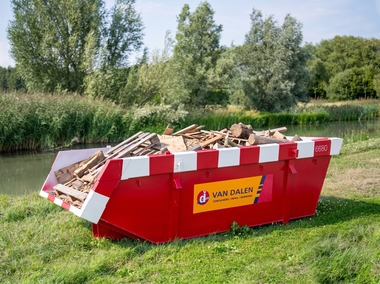 6 kuub houtcontainer